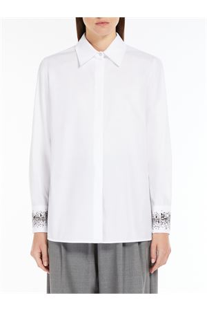 CAMICIA QUEVA IN POPELINE DI COTONE BIANCA  2426116062600001 MAX MARA STUDIO | Camicia | 2426116062600001